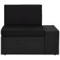 Preview: 10-tlg. Garten-Lounge-Set Poly Rattan Schwarz