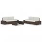 Preview: ARDEBO.de - 5-tlg. Garten-Lounge-Set Poly Rattan Braun