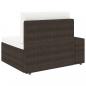 Preview: 5-tlg. Garten-Lounge-Set Poly Rattan Braun