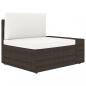 Preview: 5-tlg. Garten-Lounge-Set Poly Rattan Braun