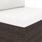 Preview: 5-tlg. Garten-Lounge-Set Poly Rattan Braun