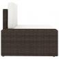Preview: 5-tlg. Garten-Lounge-Set Poly Rattan Braun