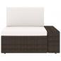 Preview: 4-tlg. Garten-Lounge-Set Poly Rattan Braun