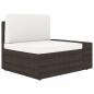 Preview: 4-tlg. Garten-Lounge-Set Poly Rattan Braun