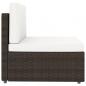 Preview: 8-tlg. Garten-Lounge-Set Poly Rattan Braun