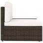 Preview: 8-tlg. Garten-Lounge-Set Poly Rattan Braun