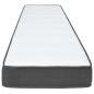 Preview: Boxspringbett Dunkelgrau Stoff 80x200 cm
