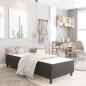 Preview: Boxspringbett Dunkelgrau Stoff 100x200 cm