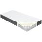 Preview: Boxspringbett Dunkelgrau Stoff 100x200 cm