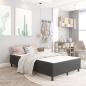 Preview: Boxspringbett Dunkelgrau Stoff 120x200 cm