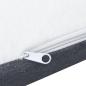 Preview: Boxspringbett Dunkelgrau Stoff 200x200 cm