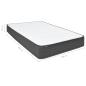 Preview: Boxspringbett Dunkelgrau Stoff 160x200 cm