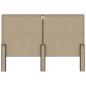 Preview: Boxspringbett Dunkelgrau Stoff 160x200 cm