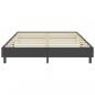 Preview: Boxspringbett Dunkelgrau Stoff 180x200 cm