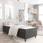 Preview: Boxspringbett Dunkelgrau Stoff 90x200 cm