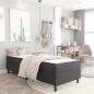Preview: Boxspringbett Dunkelgrau Stoff 100x200 cm