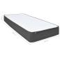 Preview: Boxspringbett Dunkelgrau Stoff 100x200 cm