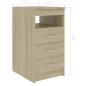 Preview: Schreibtisch Sonoma-Eiche 140x50x76 cm Holzwerkstoff
