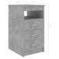Preview: Schreibtisch Betongrau 140x50x76 cm Holzwerkstoff
