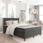 Preview: Boxspringbett Dunkelgrau Stoff 140x200 cm