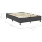 Preview: Boxspringbett Dunkelgrau Stoff 140x200 cm