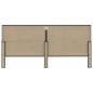 Preview: Boxspringbett Dunkelgrau Stoff 200x200 cm