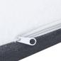 Preview: Boxspringbett Dunkelgrau Stoff 200x200 cm