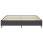 Preview: Boxspringbett Dunkelgrau Stoff 200x200 cm