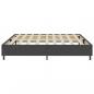 Preview: Boxspringbett Dunkelgrau Stoff 200x200 cm