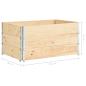 Preview: Hochbeete 3 Stk. 80x120 cm Kiefer Massivholz