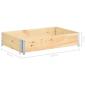 Preview: Hochbeet 50x100 cm Kiefer Massivholz