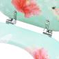 Preview: Toilettensitze mit Deckel 2 Stk. MDF Flamingo-Design 