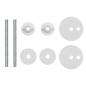 Preview: Toilettensitze mit Deckel 2 Stk. MDF Blau Wassertropfen-Design