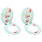 Preview: Toilettensitze Soft-Close-Deckel 2 Stk. MDF Flamingo-Design 