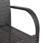 Preview: Stapelbare Gartenstühle 4 Stk. Poly Rattan Braun