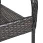 Preview: Stapelbare Gartenstühle 4 Stk. Poly Rattan Braun