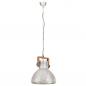 Preview: Hängelampe Industriestil 25 W Silbern Rund 40 cm E27
