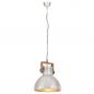Preview: Hängelampe Industriestil 25 W Silbern Rund 40 cm E27
