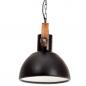 Preview: Hängelampe Industriestil 25 W Schwarz Rund 30 cm E27