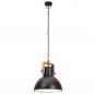 Preview: Hängelampe Industriestil 25 W Schwarz Rund 30 cm E27
