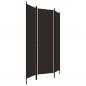 Preview: 3-tlg. Raumteiler Braun 150x180 cm