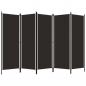 Preview: 5-tlg. Raumteiler Braun 250x180 cm
