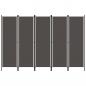 Preview: ARDEBO.de - 5-tlg. Raumteiler Anthrazit 250x180 cm