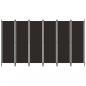 Preview: ARDEBO.de - 6-tlg. Raumteiler Braun 300x180 cm