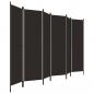 Preview: 6-tlg. Raumteiler Braun 300x180 cm