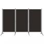 Preview: ARDEBO.de - 3-tlg. Raumteiler Braun 260x180 cm