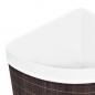 Preview: Eck-Wäschekorb Bambus Braun 60 L