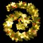 Preview: Weihnachtsgirlande mit LED-Lichtern Grün 2,7 m PVC