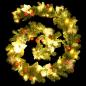 Preview: Weihnachtsgirlande mit LED-Lichtern Grün 2,7 m PVC