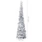 Preview: Künstlicher Pop-Up-Weihnachtsbaum Silber 180 cm PET